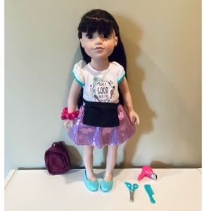 Journey Girls Hairstylist 18” Doll with Accessories Lot